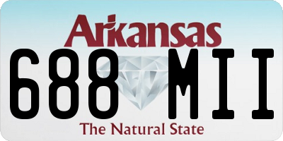 AR license plate 688MII