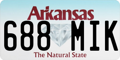 AR license plate 688MIK