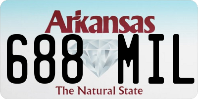 AR license plate 688MIL