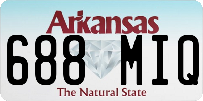 AR license plate 688MIQ