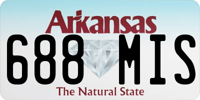 AR license plate 688MIS