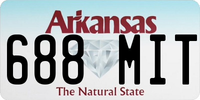 AR license plate 688MIT