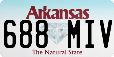 AR license plate 688MIV