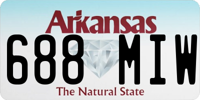 AR license plate 688MIW