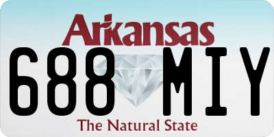 AR license plate 688MIY