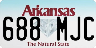 AR license plate 688MJC