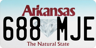 AR license plate 688MJE