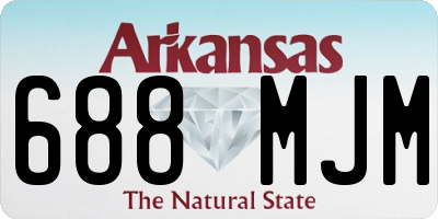 AR license plate 688MJM