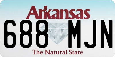 AR license plate 688MJN