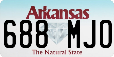 AR license plate 688MJO