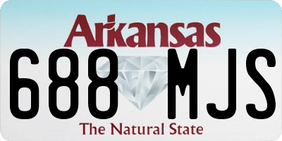 AR license plate 688MJS