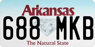 AR license plate 688MKB