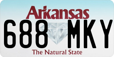 AR license plate 688MKY