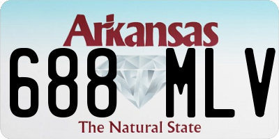 AR license plate 688MLV