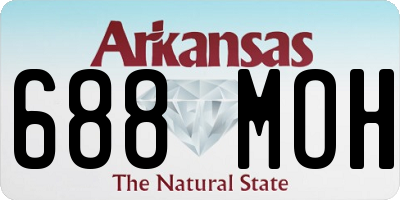 AR license plate 688MOH
