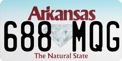 AR license plate 688MQG