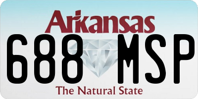 AR license plate 688MSP