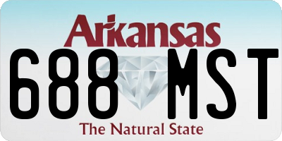 AR license plate 688MST