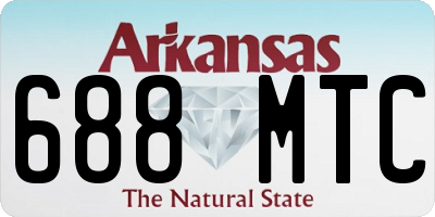 AR license plate 688MTC