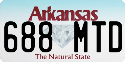 AR license plate 688MTD