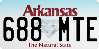 AR license plate 688MTE