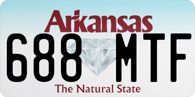 AR license plate 688MTF