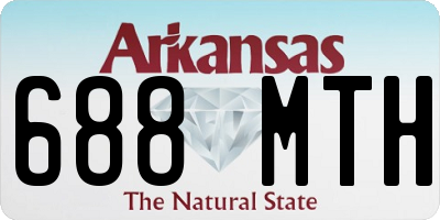 AR license plate 688MTH