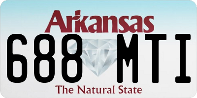 AR license plate 688MTI