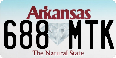 AR license plate 688MTK