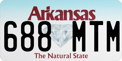 AR license plate 688MTM