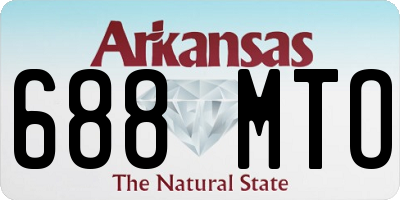 AR license plate 688MTO