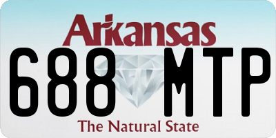 AR license plate 688MTP