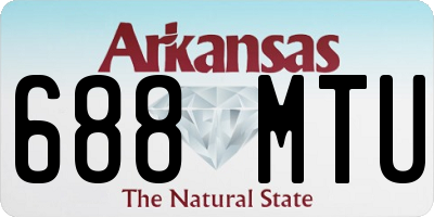 AR license plate 688MTU