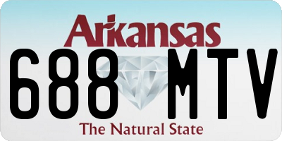 AR license plate 688MTV