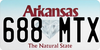 AR license plate 688MTX