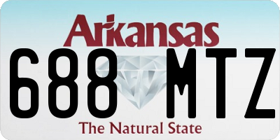AR license plate 688MTZ