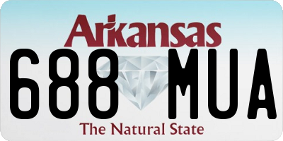AR license plate 688MUA