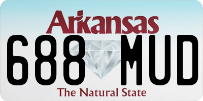 AR license plate 688MUD
