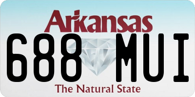 AR license plate 688MUI