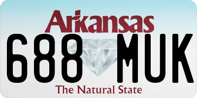 AR license plate 688MUK