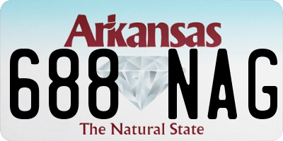 AR license plate 688NAG