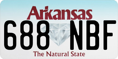 AR license plate 688NBF