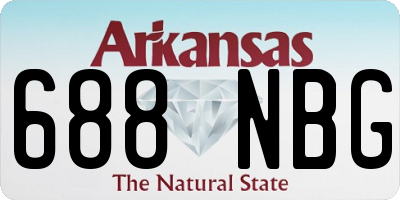 AR license plate 688NBG