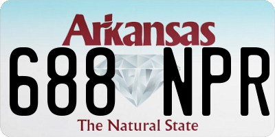 AR license plate 688NPR