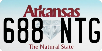 AR license plate 688NTG