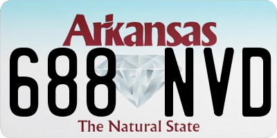 AR license plate 688NVD