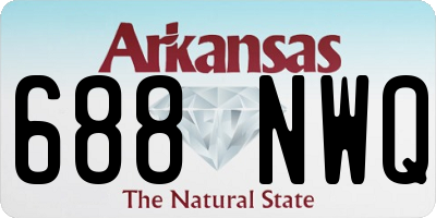 AR license plate 688NWQ