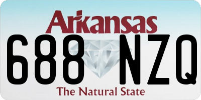 AR license plate 688NZQ