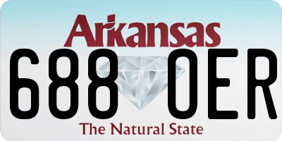 AR license plate 688OER