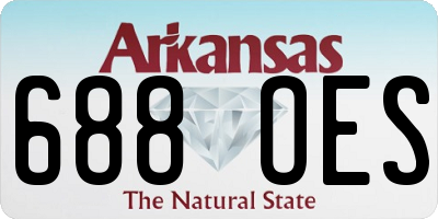 AR license plate 688OES